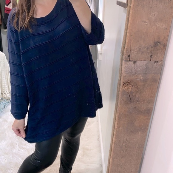 41 Hawthorn navy blue knit sweater size 2X - Picture 2 of 10